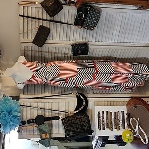 Fashion Nova brand resort wear with nautical/ patriotic design